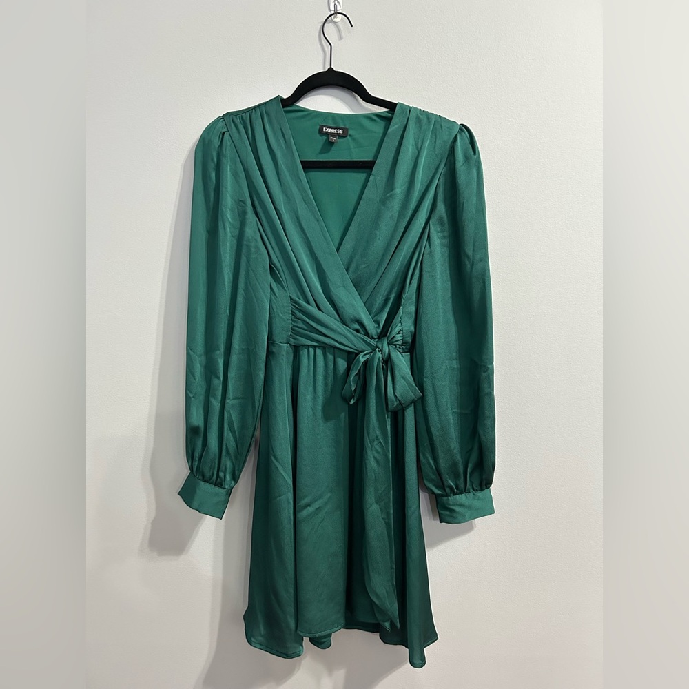 Express Emerald Long Sleeve Dress